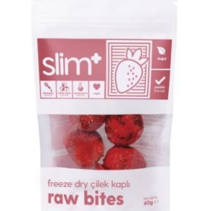Slim Plus Çilekli Vegan, Glutensiz ve Şeker İlavesiz Tatlı Atıştırmalık