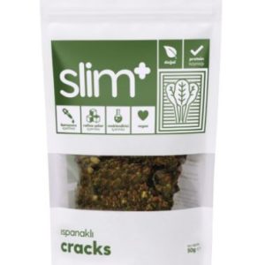 Slim Plus Ispanaklı Vegan, Glutensiz ve Şeker İlavesiz Tuzlu Atıştırmalık
