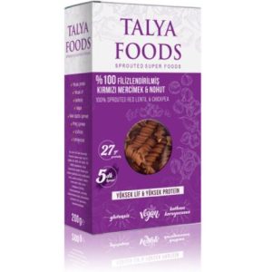 Talya Foods Filizlendirilmiş Kırmızı Mercimek-Nohut Makarna (200 gr)