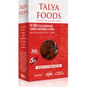 Talya Foods Filizlendirilmiş Kırmızı Mercimek & Kinoa Makarnası (200 gr)