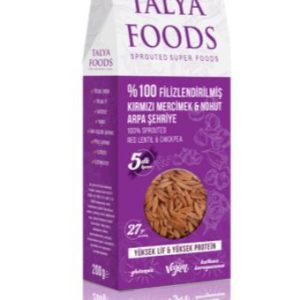 Talya Foods Filizlendirilmiş Kırmızı Mercimek & Nohut Arpa Şehriye (200 gr)