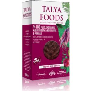 Talya Foods Filizlendirilmiş Çiğ Karabuğday & Mor Havuç & Pancar Makarnası (200 gr)