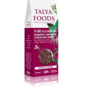 Talya Foods Filizlendirilmiş Çiğ Karabuğday-Mor Havuç-Pancar Arpa Şehriye (200 gr)