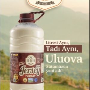 Uluova Çiftliği Jersey Pastörize İnek Sütü (3 Litre) BU ÜRÜN KARGO İLE GÖNDERİM İÇİN UYGUN DEĞİLDİR.